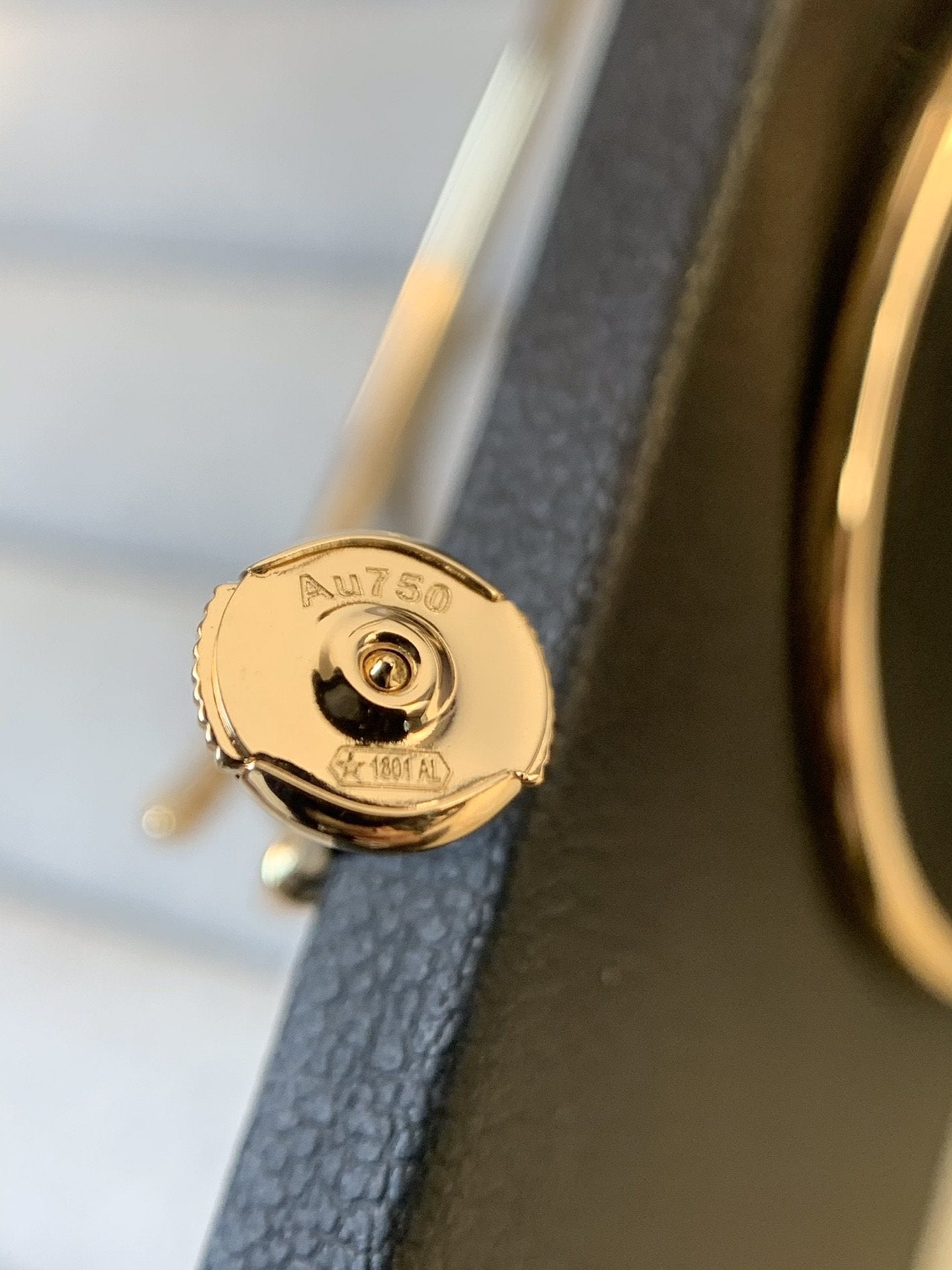 [ORA]JUSTE EARRINGS GOLD DIAMONDS 1.8MM