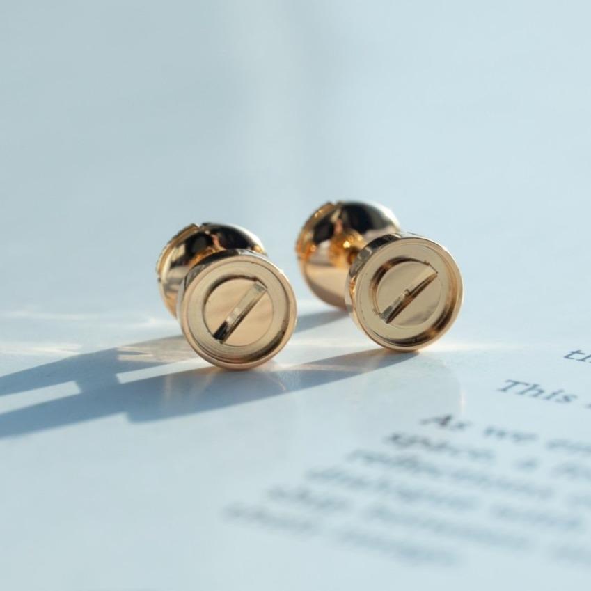 [ORA]LOVE EARRINGS PINK GOLD 10MM