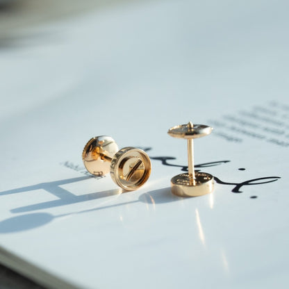 [ORA]LOVE EARRINGS PINK GOLD 10MM