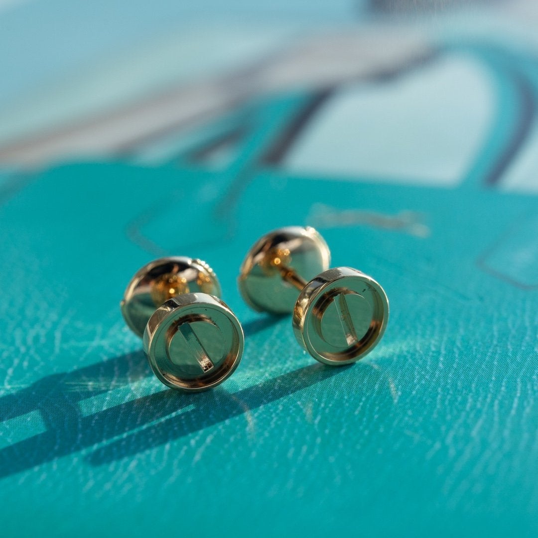 [ORA]LOVE EARRINGS PINK GOLD 10MM