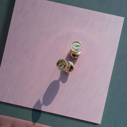 [ORA]LOVE EARRINGS PINK GOLD 10MM