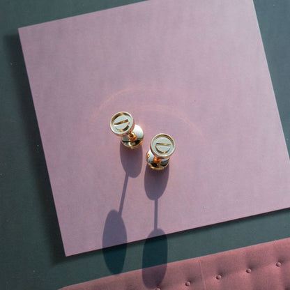 [ORA]LOVE EARRINGS PINK GOLD 10MM