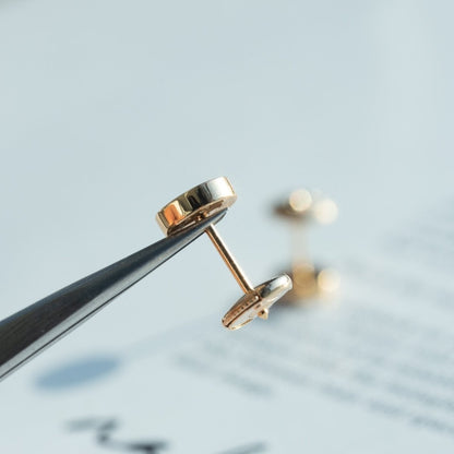 [ORA]LOVE EARRINGS PINK GOLD 10MM