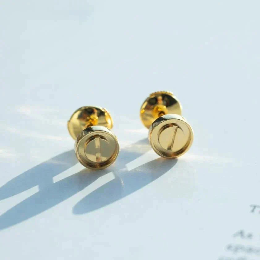 [ORA]LOVE EARRINGS GOLD 10MM