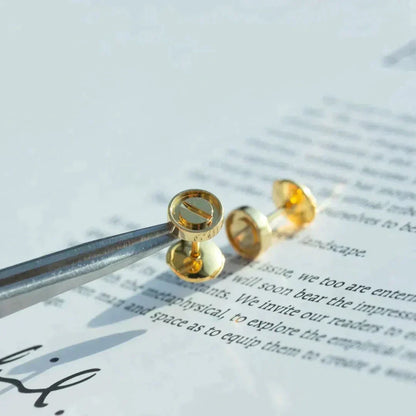 [ORA]LOVE EARRINGS GOLD 10MM