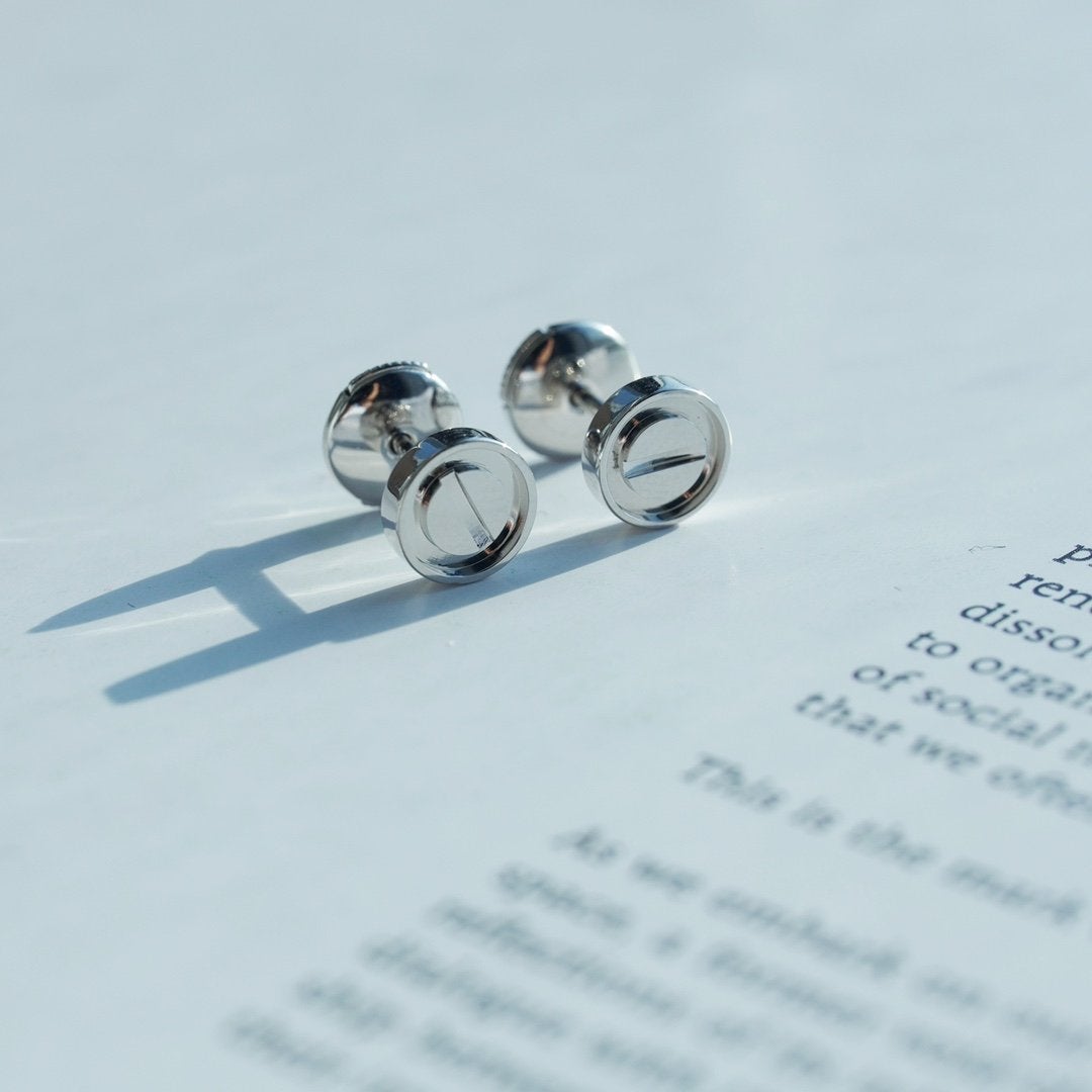 [ORA]LOVE EARRINGS SILVER 10MM