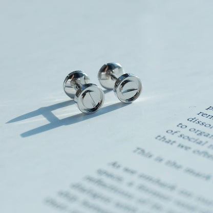 [ORA]LOVE EARRINGS SILVER 10MM