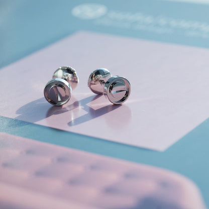 [ORA]LOVE EARRINGS SILVER 10MM