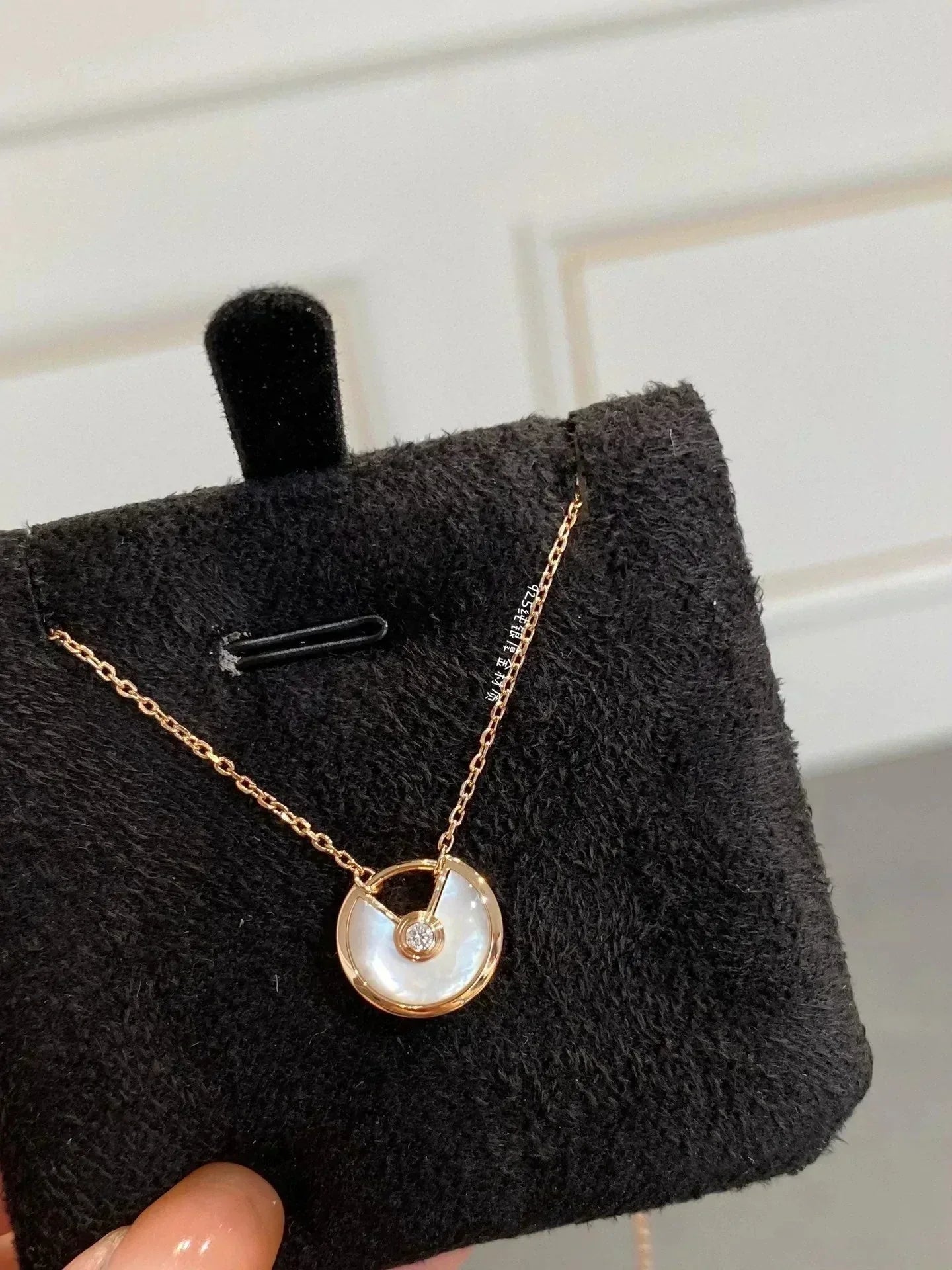 [ORA]AMULETTE ROSE GOLD MOP NECKLACE