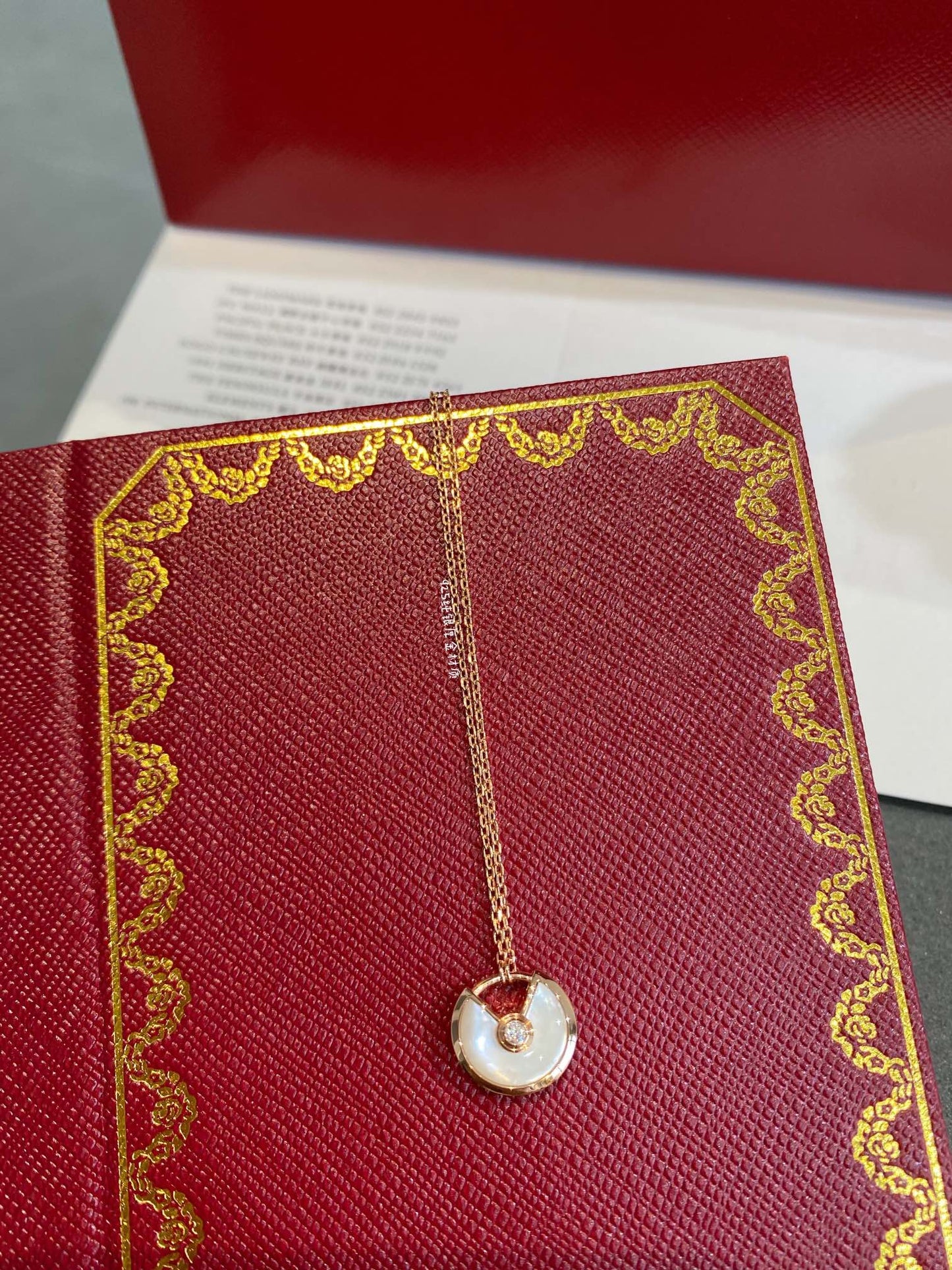 [ORA]AMULETTE ROSE GOLD MOP NECKLACE