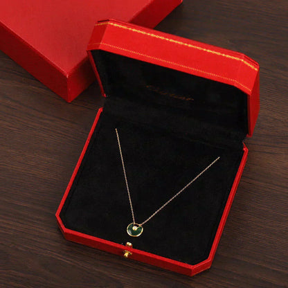 [ORA]AMULETTE GOLD MALACHITE NECKLACE