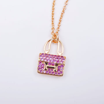 [ORA]CONSTANCE PEDANT LILA DIAMANTKETTE