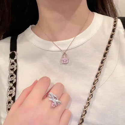 [ORA]CONSTANCE PEDANT PURPLE DIAMOND NECKLACE
