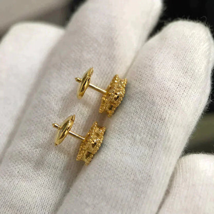 [ORA]CLOVER MINI 9.5MM MALACHITE  EARRINGS