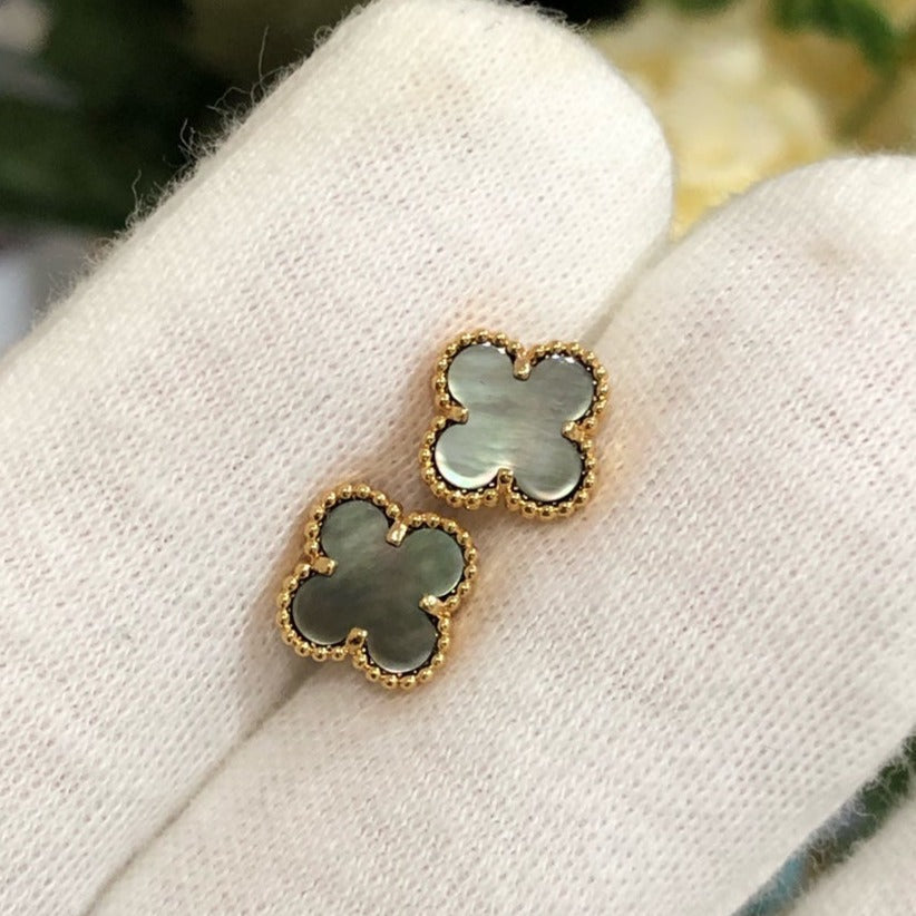 [ORA]CLOVER MINI GOLD EARRINGS