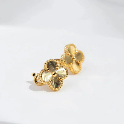 [ORA]CLOVER MEDIUM 1 MOTIFS LASER EARRINGS