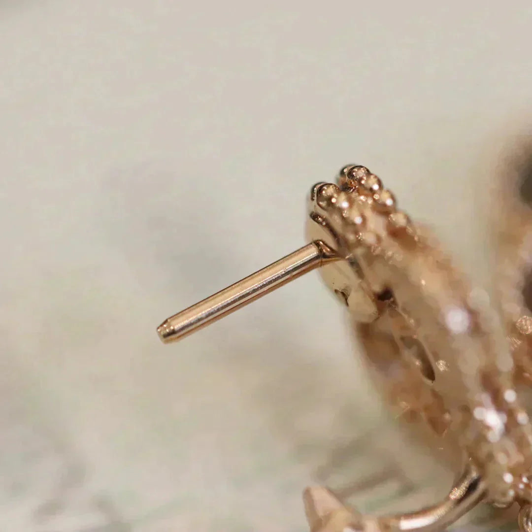 [ORA]CLOVER MEDIUM 1 MOTIFS FUll DIAMOND EARRINGS