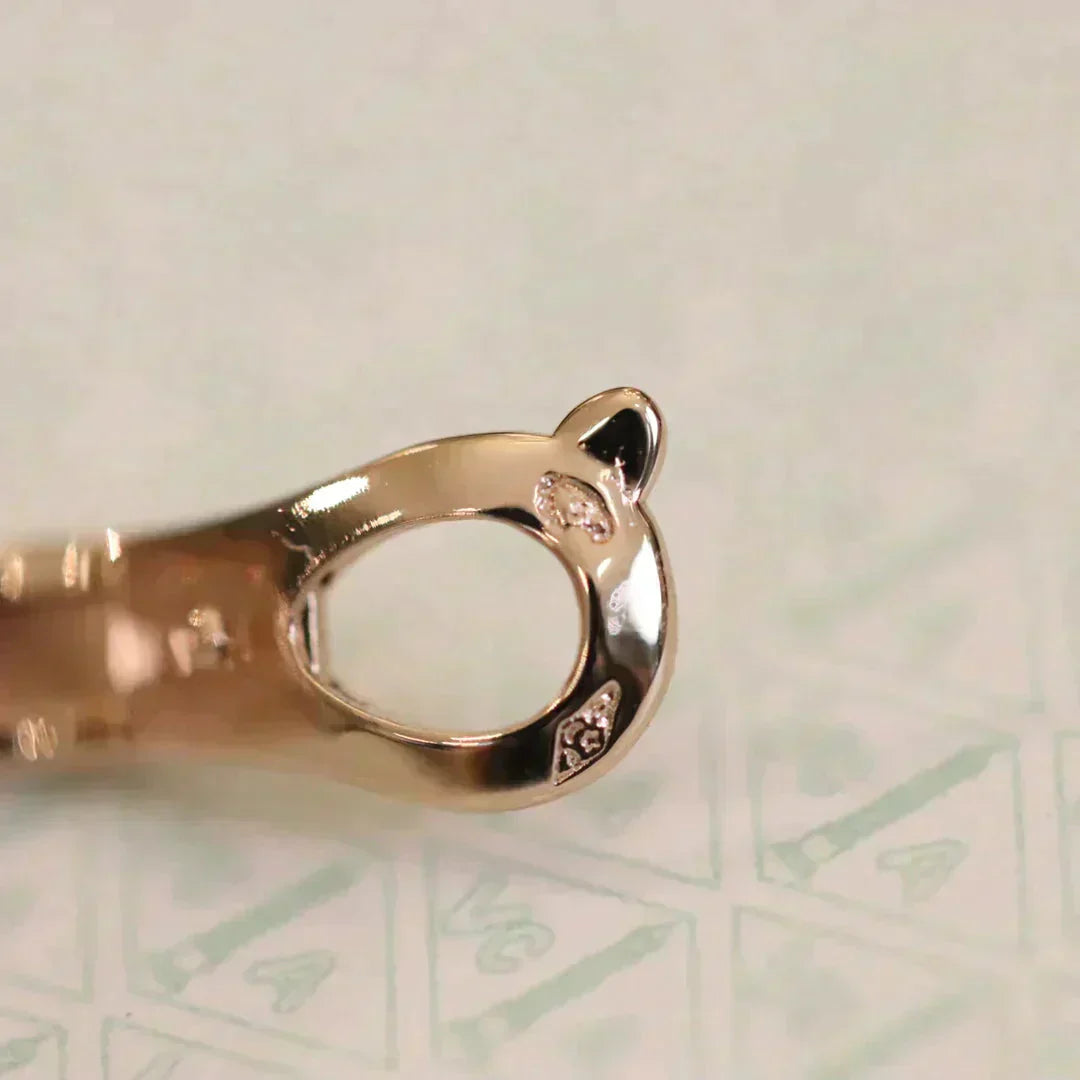 [ORA]CLOVER MEDIUM 1 MOTIFS FUll DIAMOND EARRINGS