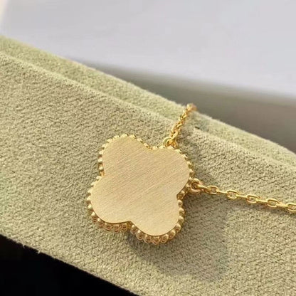 [ORA]CLOVER 15MM DIAMOND TURQUOISE NECKLACE