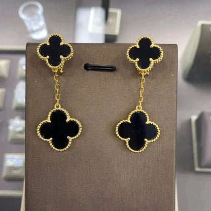 [ORA]CLOVER 2 MOTIFS  EARRINGS (MULTIPLE CHOICESC