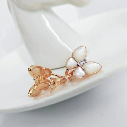 [ORA]BUTTERFLY MOP DIAMOND EARRINGS