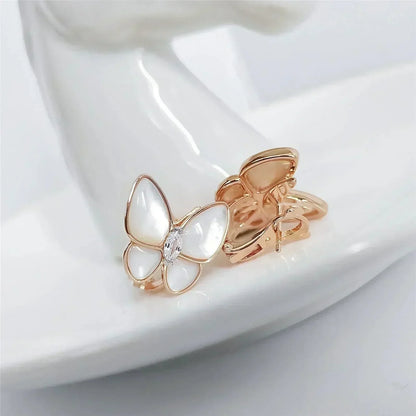 [ORA]BUTTERFLY MOP DIAMOND EARRINGS