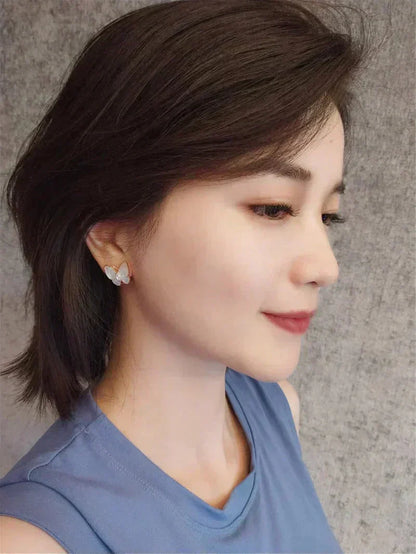 [ORA]BUTTERFLY MOP DIAMOND EARRINGS