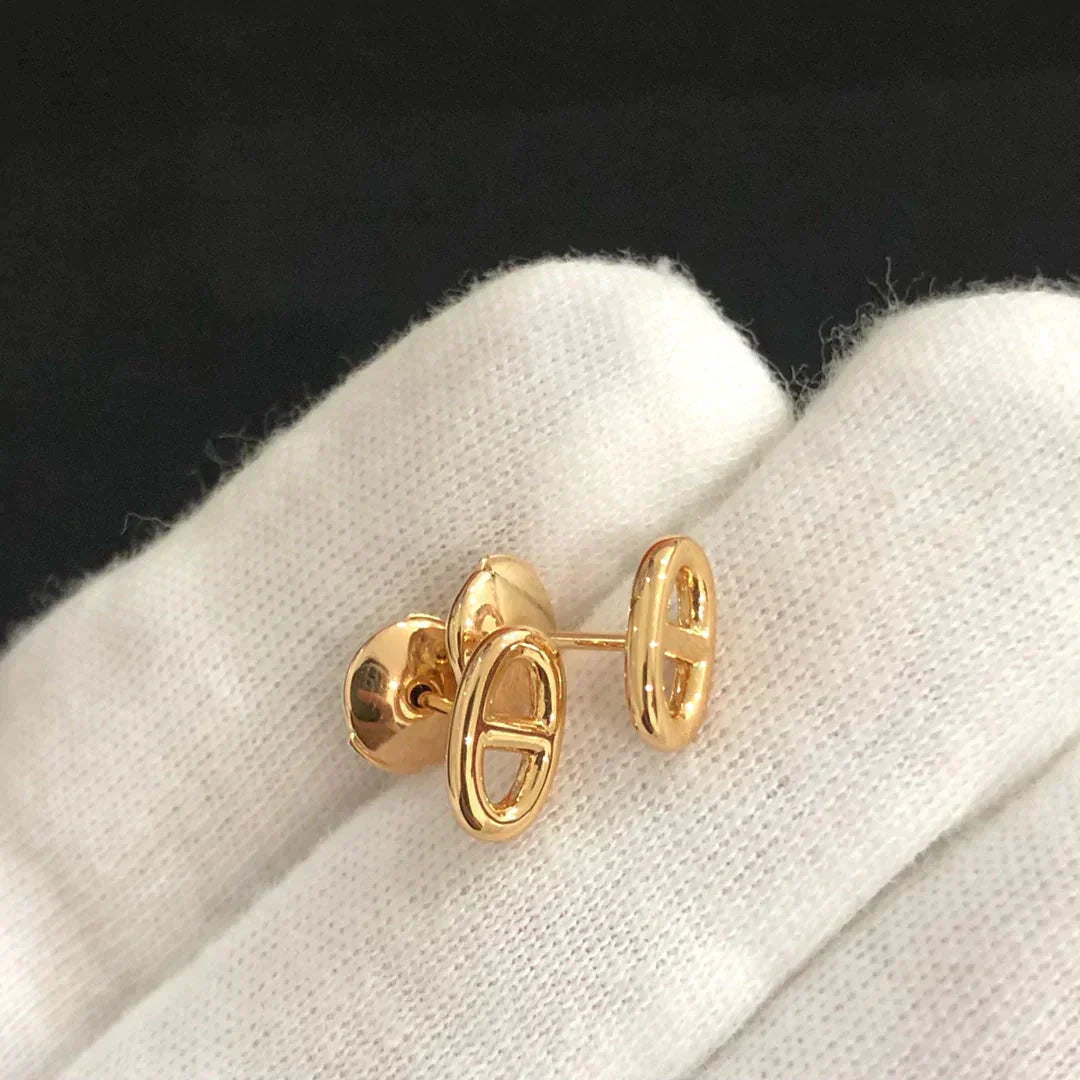 [ORA]CHAINE SMALL EARRINGS GOLD AND SILVER