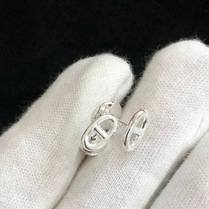 [ORA]CHAINE SMALL EARRINGS GOLD AND SILVER