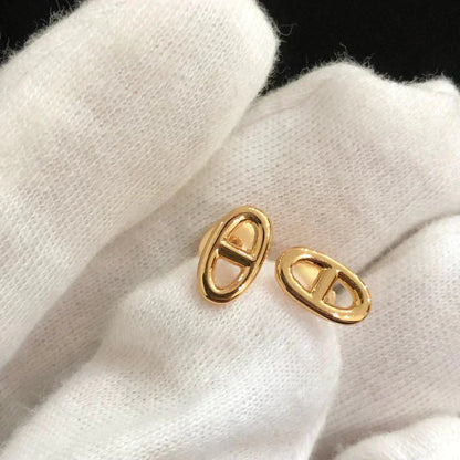 [ORA]CHAINE SMALL EARRINGS GOLD AND SILVER