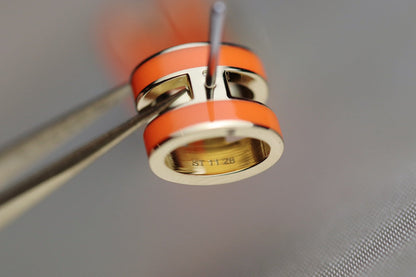 [ORA]MINI POP H EARRINGS ORANGE