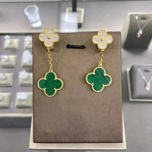 [ORA]CLOVER  2 MOTIFS  DIAMOND  EARRINGS (MULTIPLE CHOICESç´