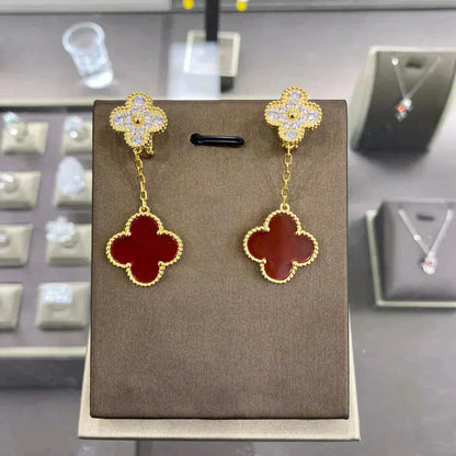 [ORA]CLOVER  2 MOTIFS  DIAMOND  EARRINGS (MULTIPLE CHOICESç´