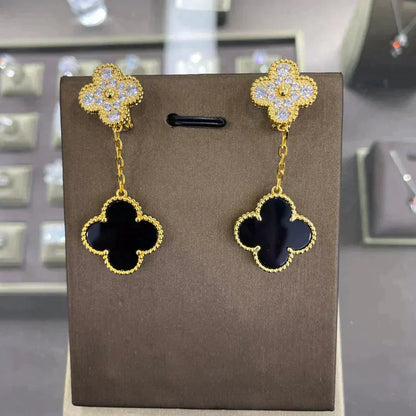 [ORA]CLOVER  2 MOTIFS  DIAMOND  EARRINGS (MULTIPLE CHOICESç´