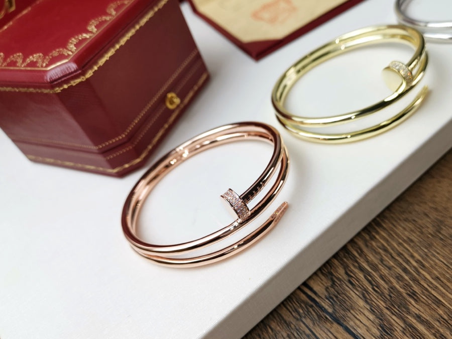 [ORA]JUSTE BRACELET 3.5MM DOUBLE ROW DIAMOND