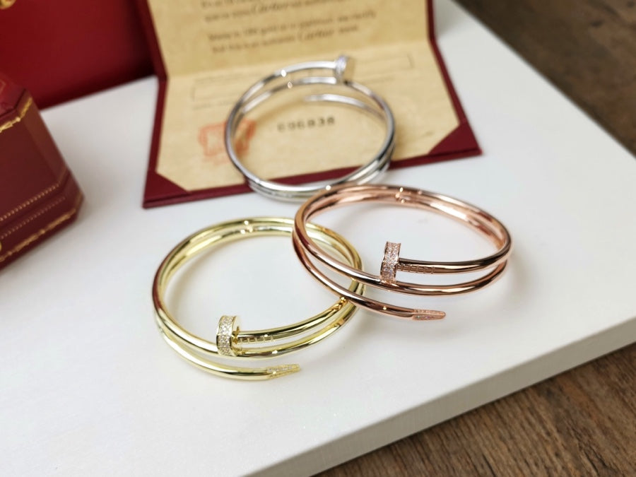 [ORA]JUSTE BRACELET 3.5MM DOUBLE ROW DIAMOND