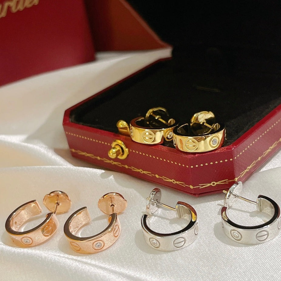 [ORA]LOVE EARRINGS 5.7MM 2 DIAMONDS