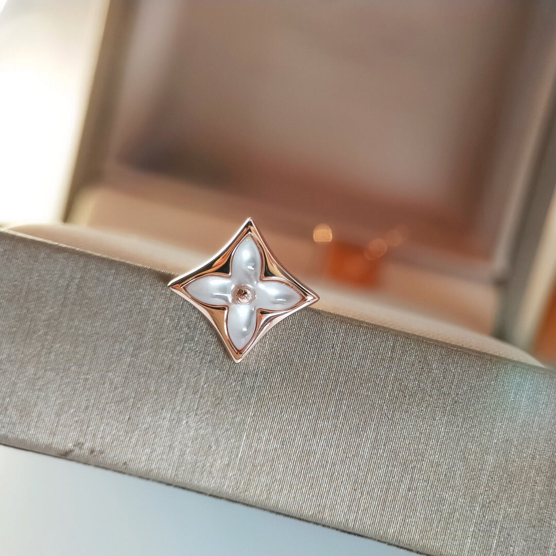 [ORA]STAR MOP PINK GOLD EARRINGS