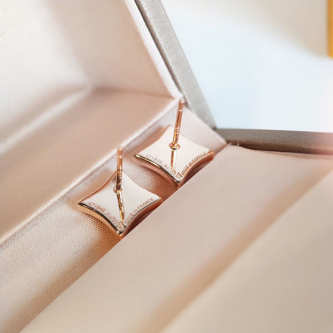 [ORA]STAR MOP PINK GOLD EARRINGS