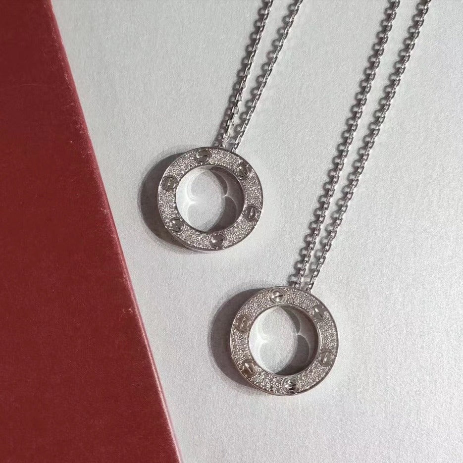 [ORA]LOVE NECKLACE ADJUSTABLE SILVER