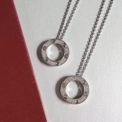 [ORA]LOVE NECKLACE ADJUSTABLE SILVER