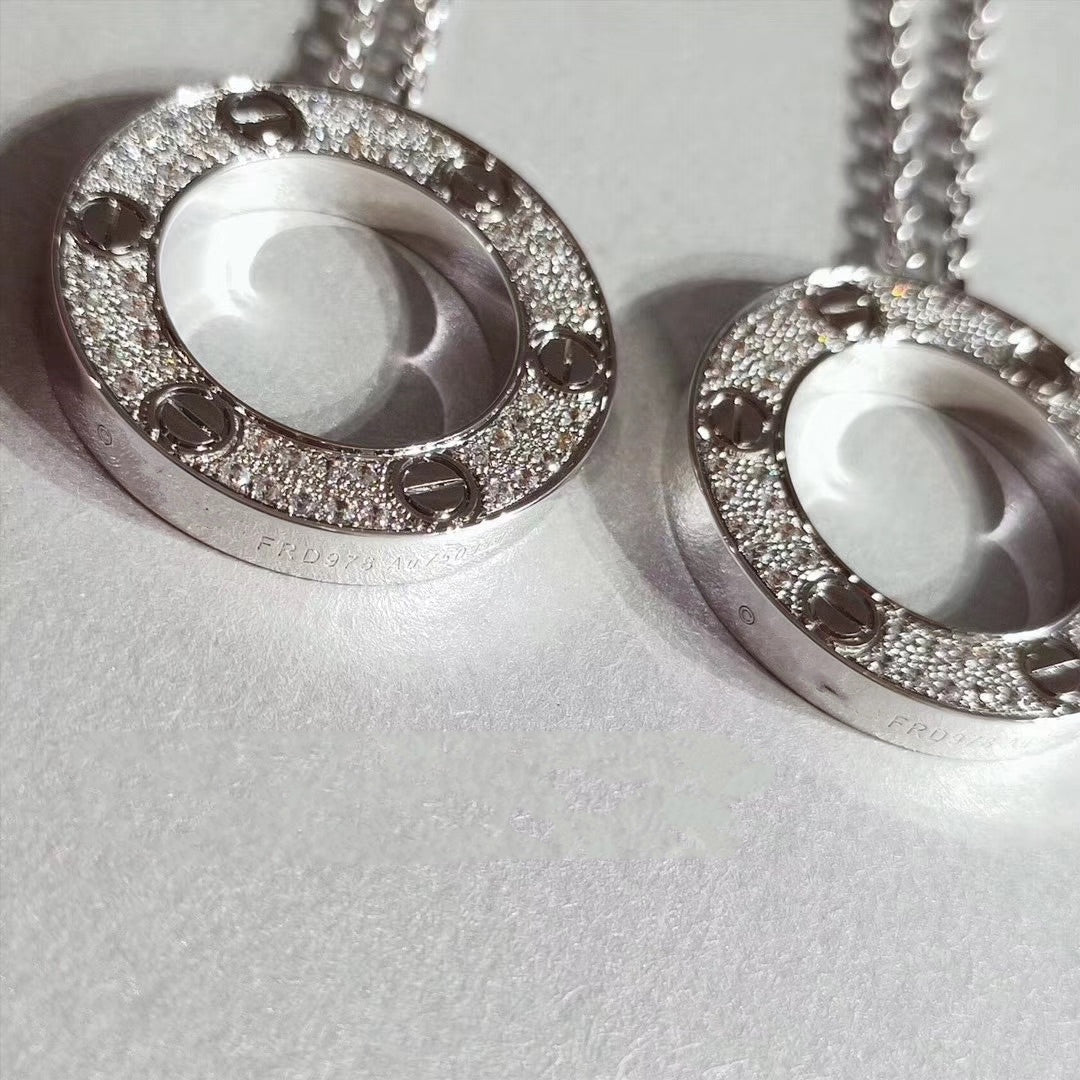 [ORA]LOVE NECKLACE ADJUSTABLE SILVER