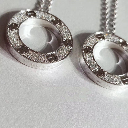 [ORA]LOVE NECKLACE ADJUSTABLE SILVER