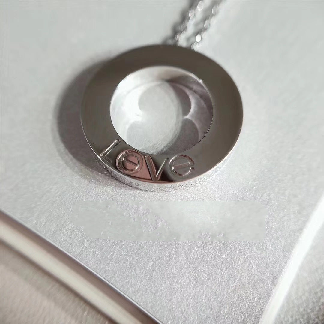 [ORA]LOVE NECKLACE ADJUSTABLE SILVER