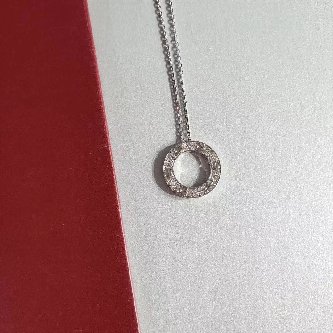 [ORA]LOVE NECKLACE ADJUSTABLE SILVER