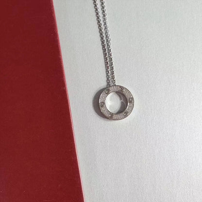 [ORA]LOVE NECKLACE ADJUSTABLE SILVER