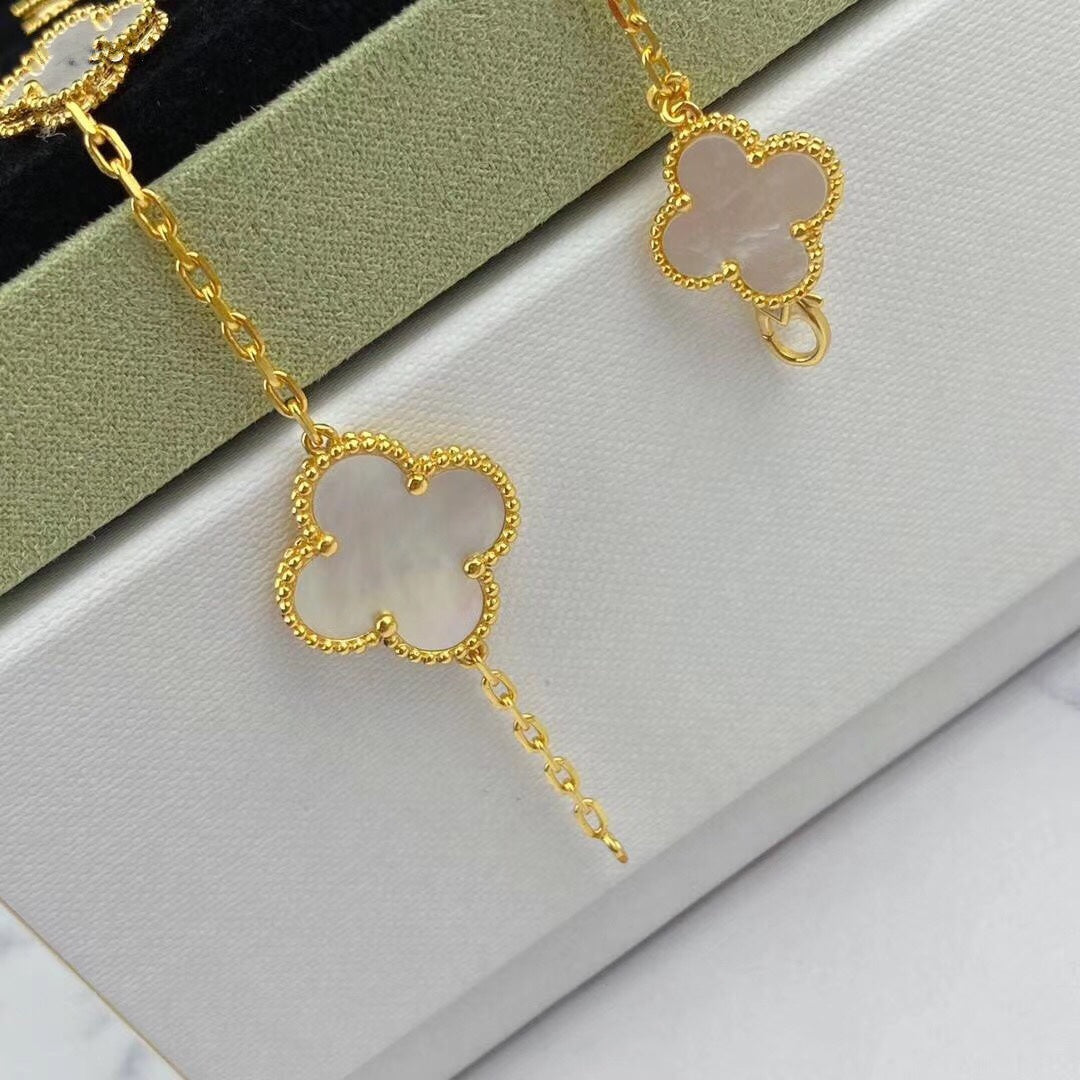 [ORA]MAGIC CLOVER MOP GOLD BRACELET 5 MOTIFS