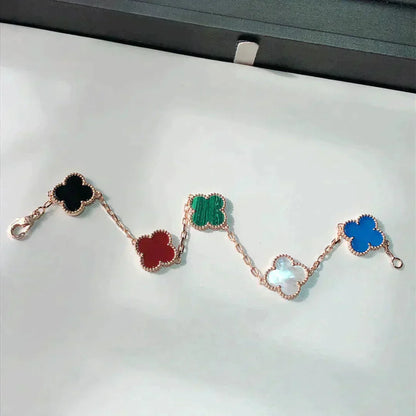 [ORA]CLOVER 5 MOTIFS MULTICOLOR BRACELET