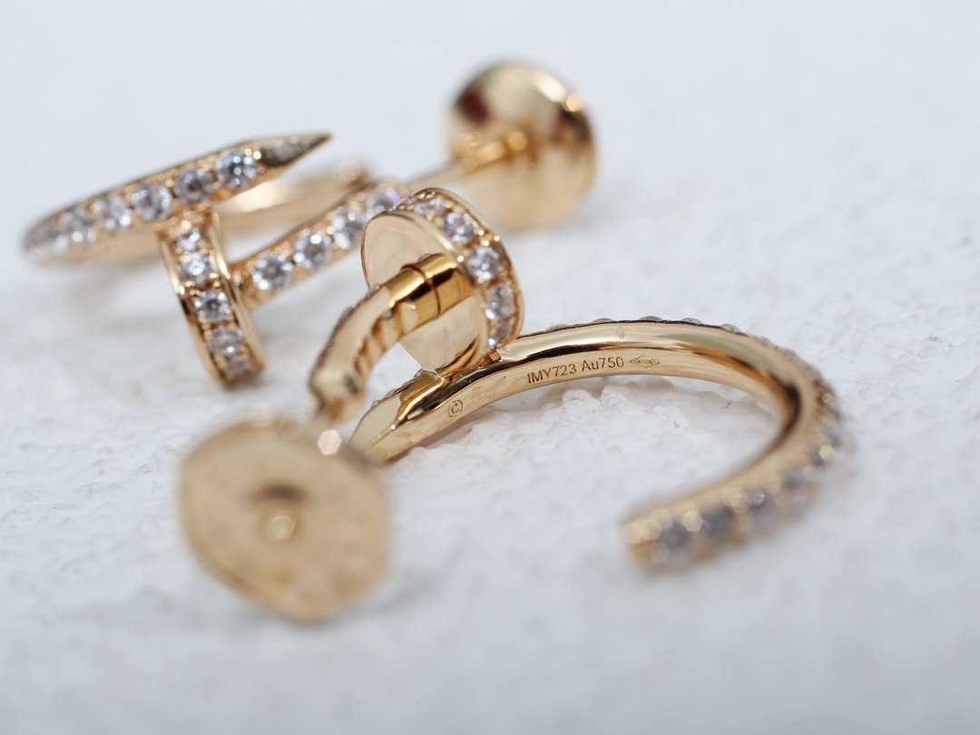 [ORA]JUSTE EARRINGS 12.75MM PINK GOLD DIAMOND