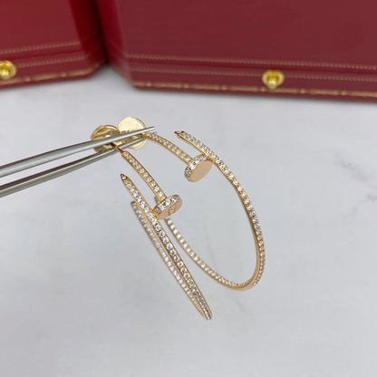 [ORA]JUSTE EARRINGS FULL DIAMONDS 1.8MM
